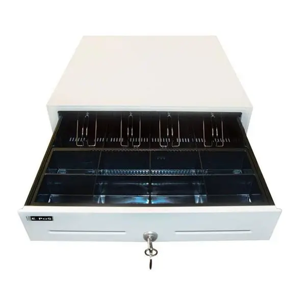 کشوی پول ای پوز 4 خانه E-POS ECH 410 رنگ سفید
