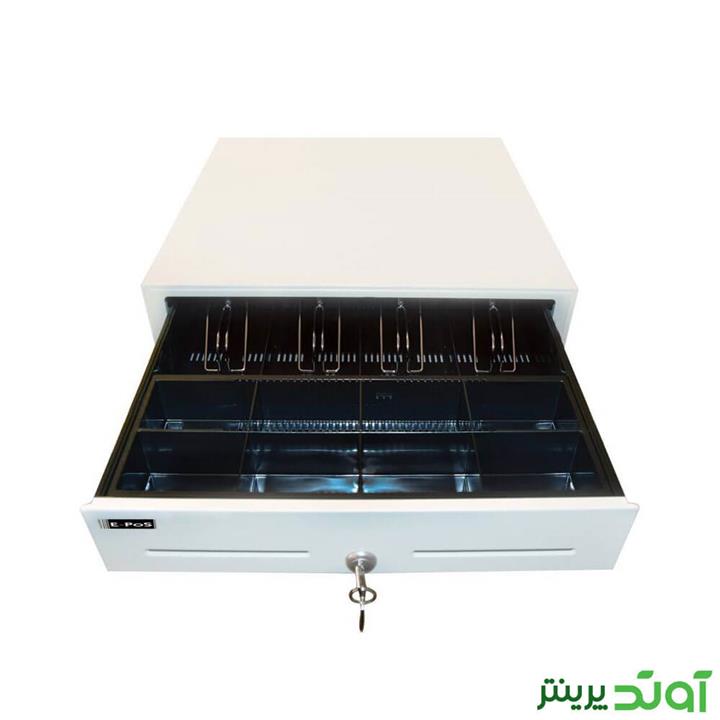 کشوی پول ای پوز 4 خانه E-POS ECH 410 رنگ سفید