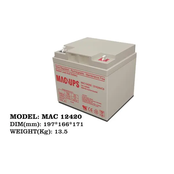 باتری MAC 12V42Ah Faratel MAC 12420 12V 42AH UPS Battery - 3