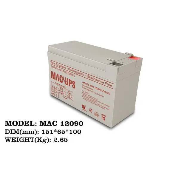 باتری MAC 12V9AH Faratel MAC 12090 12V 9AH UPS Battery - 3