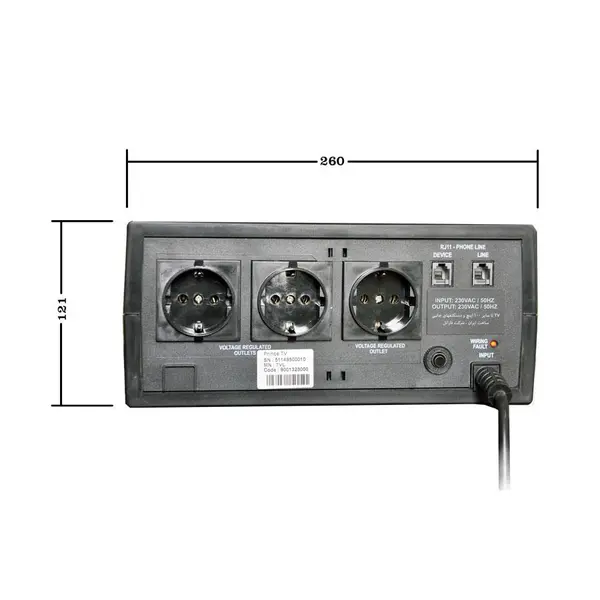 استابیلایزر فاراتل هوشمند لوازم الکترونیک خانگی PRINCE TV100 Faratel PRINCE TV100 Stabilizer - 4