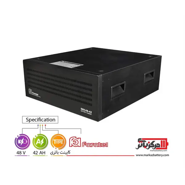 کابینت باتری یو پی اس فاراتل SBC48V-42AH-MAC Faratel SBC48V-42AH-MAC UPS Battery Cabinet - 2