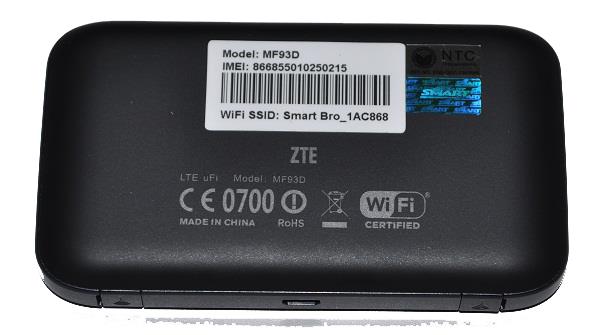 ZTE MF93D 100Mbps LTE MiFi Hotspot