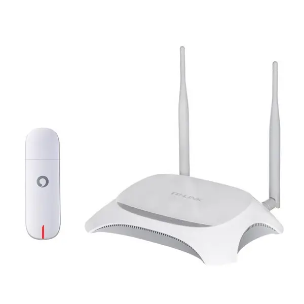 مودم 3G ودافون مدل K4203 به همراه روتر تی پی لینک مدل mr3420 - 3