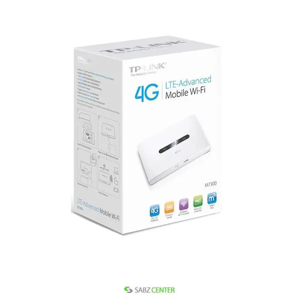 مودم قابل حمل 4 جی تی پی لینک مدل ام 7300 وی 3 TP-LINK M7300 V3 Portable 4G LTE Modem - 4