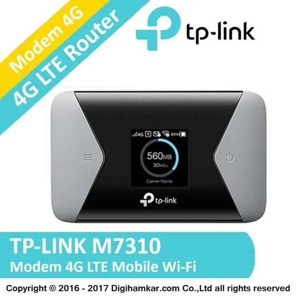 مودم 4G قابل حمل تی پی-لینک مدل M7310 TP-Link M7310 4G Portable Modem - 5
