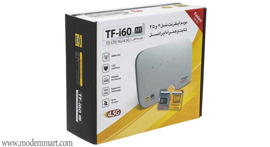 مودم 4G/TD-LTE ایرانسل مدل TF-i60H1