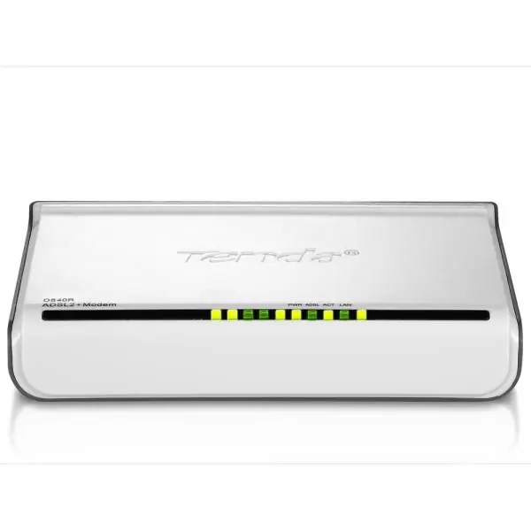مودم-روتر +ADSL2 و باسیم تندا مدل D840R Tenda D840R ADSL2+ Modem Router with 4-Port Switch