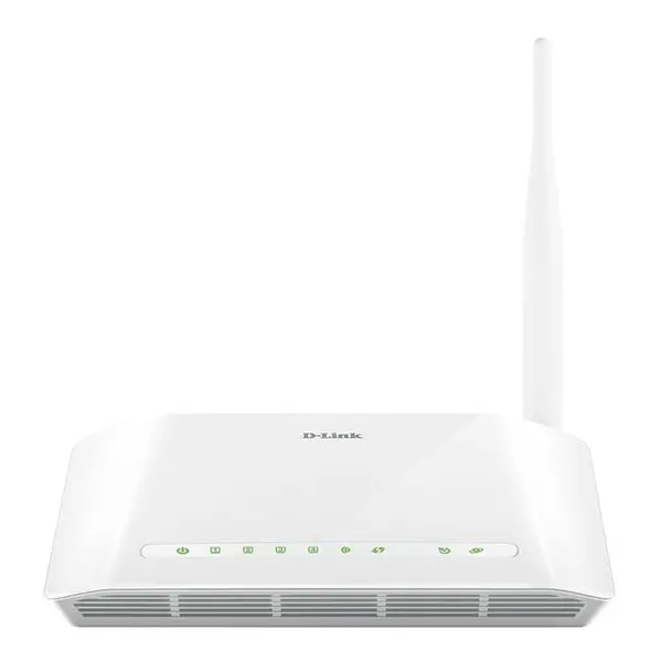 مودم روتر بی سیم +ADSL2 دی-لینک مدل DSL-2730U/U1 D-Link DSL-2730U/U1 N150 ADSL2+ Wireless Router