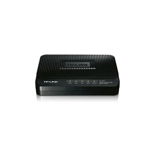 مودم-روتر +ADSL2 تی پی-لینک TD-8817 TP-LINK TD-8817 ADSL2+ Ethernet/USB Modem Router