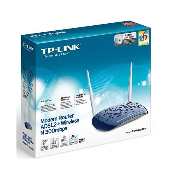 مودم-روتر بی سیم و +ADSL2 تی پی-لینک مدل TD-W8960N TP-Link Wireless N ADSL2+ Modem Router TD-W8960N