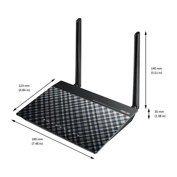 مودم-روتر ADSL و بی سیم ایسوس مدل DSL-N12U B1 Asus DSL-N12U B1 Wireless N300 ADSL Modem Router Asus DSL-N12U Wireless N300 ADSL Modem Router