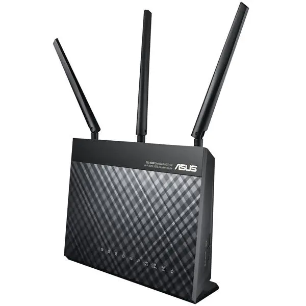 مودم-روتر ADSL/VDSL بی سیم و دوبانده ایسوس مدل DSL-AC68U Asus DSL-AC68U Dual-Band Wireless-AC1900 Gigabit ADSL/VDSL Modem Router