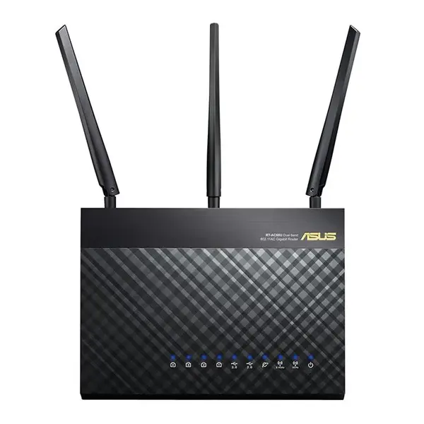 مودم-روتر ADSL/VDSL بی سیم و دوبانده ایسوس مدل DSL-AC68U Asus DSL-AC68U Dual-Band Wireless-AC1900 Gigabit ADSL/VDSL Modem Router