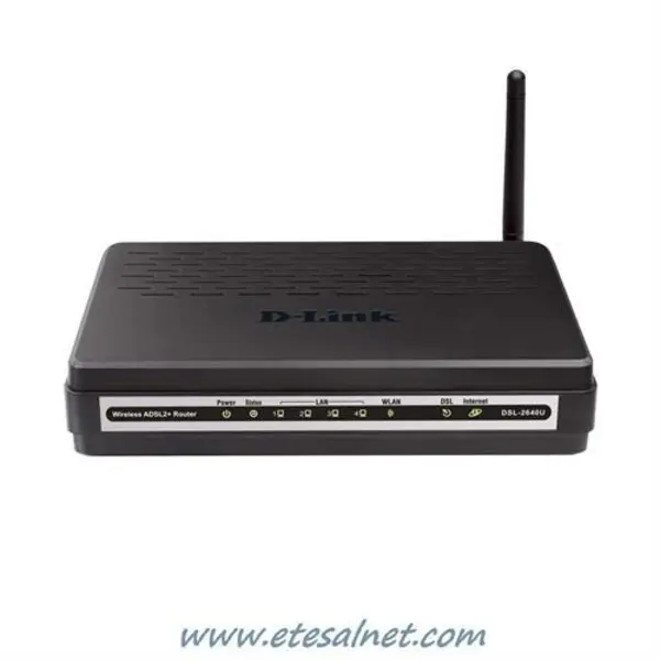 مودم-روتر بی سیم دی لینک DSL-2640U/N D-Link DSL-2640U/N Wireless ADSL2+ 4-Port Modem Router