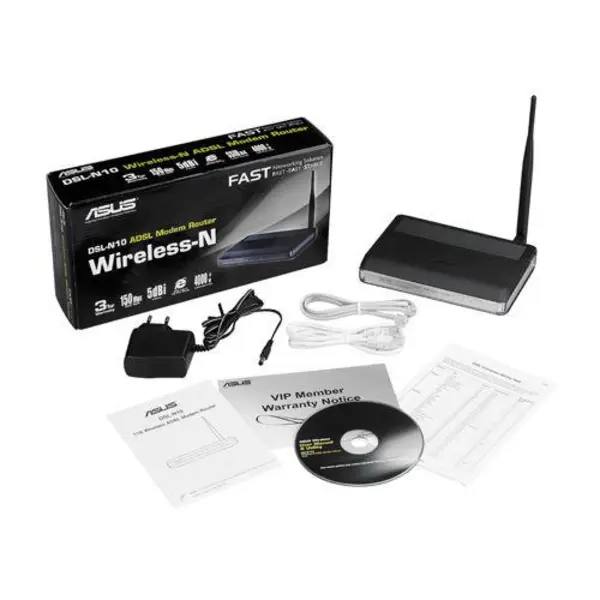 مودم ایسوس مدل DSLN10 Wireless-N150 Asus DSLN10 Wireless-N150 ADSL Modem Router - 2