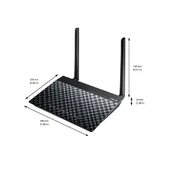 مودم روتر بی سیم N300 ایسوس سری +ADSL2 مدل N14U_C1 Asus N14U_C1 Wireless N300 ADSL2+ Modem Router