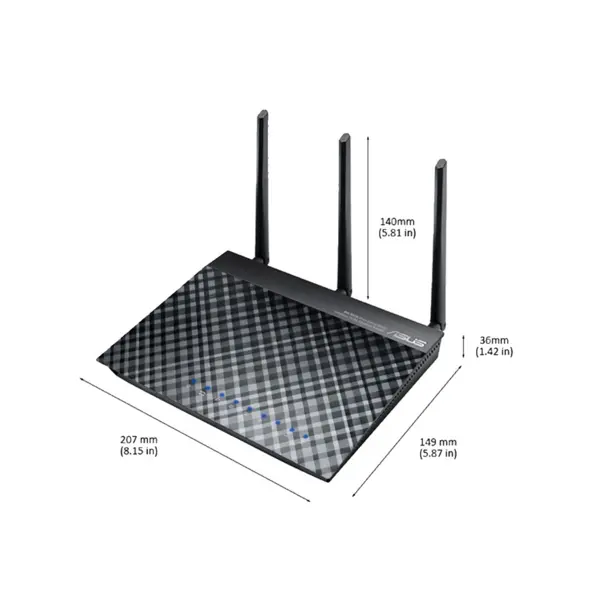مودم روتر بی سیم N600 ایسوس مدل DSL-N55U_D1 ASUS DSL-N55U_D1 N600 Wireless Modem Router - 4
