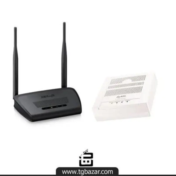 مودم زایکسل مدلP-650-T1 به همراه روتر زایکسل NBG-418N