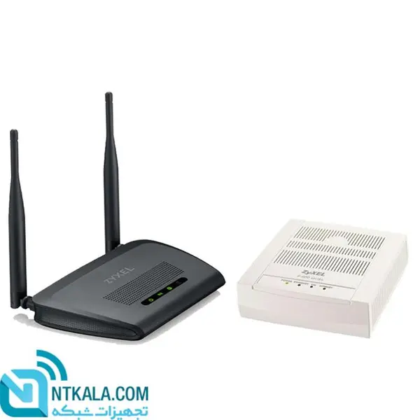 مودم زایکسل مدلP-650-T1 به همراه روتر زایکسل NBG-418N