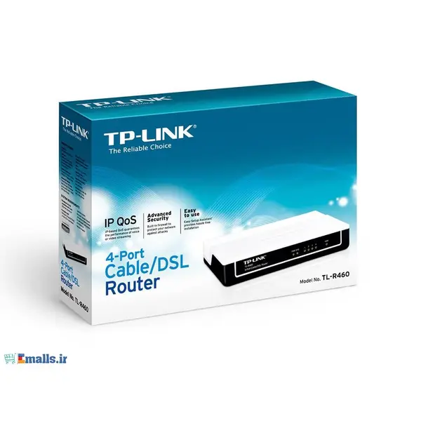 تی پی لینک روتر TL-R460 TP-LINK TL-R460 4-Port Cable/DSL Router - 5