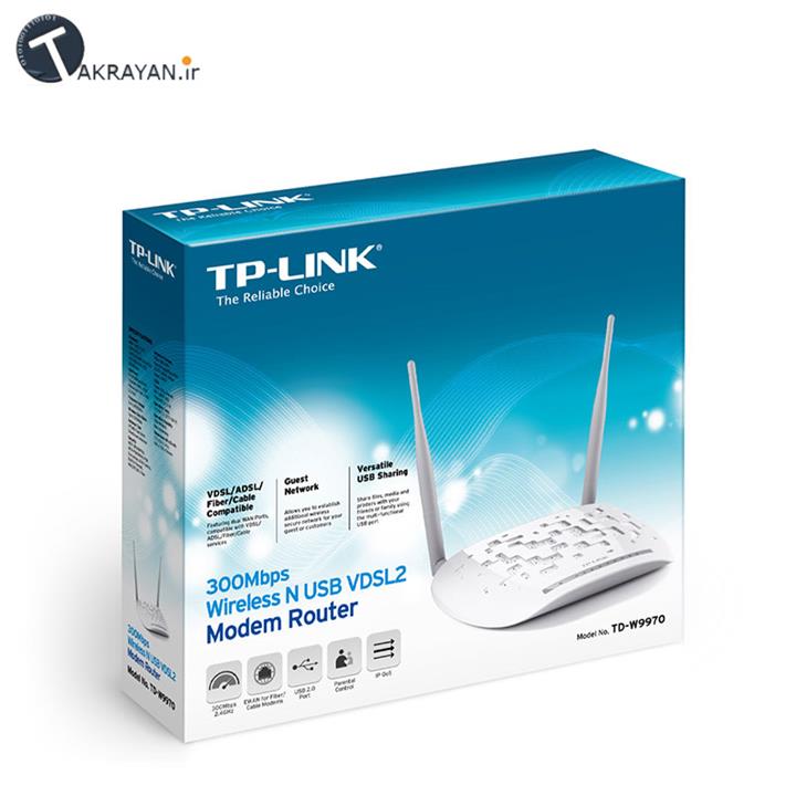 TP-Link TD-W9970 300Mbps Wireless N USB VDSL/ADSL Modem Router