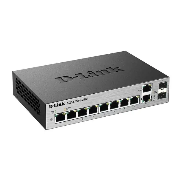 سوییچ 10 پورت دی لینک مدل دی جی اس 1100 D-Link DGS-1100-10/ME‎ 10 Port Smart Switch - 3