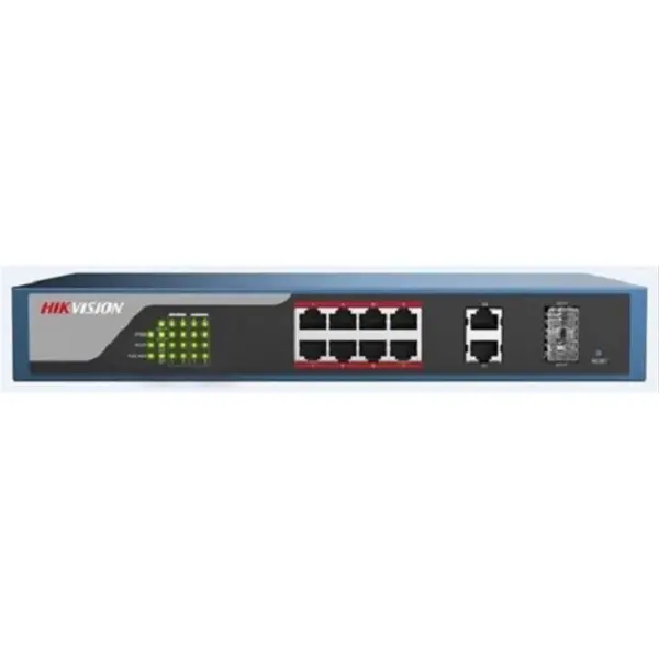 سوییچ 10 پورت مگابیتی و رکمونت هایک ویژن همراه 8 پورت PoE مدل DS-3E1310P-E - 4