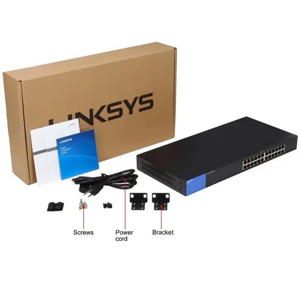 سوئیچ لینک سیس مدل ال جی اس 124 Linksys LGS124 24-Port business Gigabit Switch