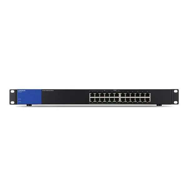 سوئیچ لینک سیس مدل ال جی اس 124 پی Linksys LGS124P 24-Port Business Desktop Gigabit POE+ Switch