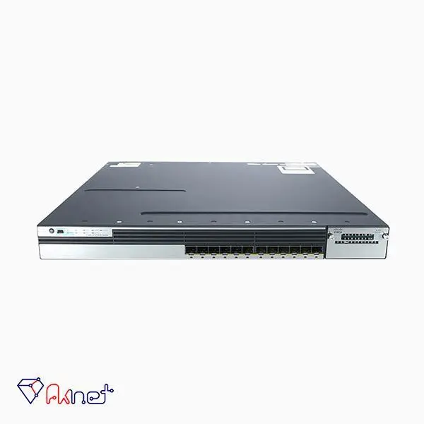 سوئیچ شبکه 12 پورت سیسکو WS-C3750X-12S-S Cisco WS C3750X 12S S Switch - 3