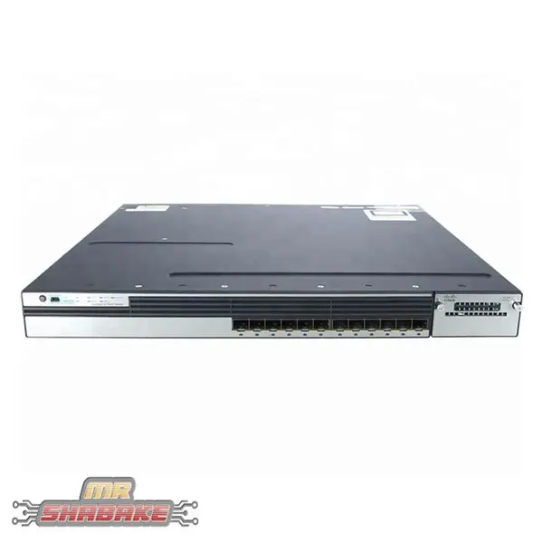 سوئیچ شبکه 12 پورت سیسکو WS-C3750X-12S-S Cisco WS C3750X 12S S Switch - 4