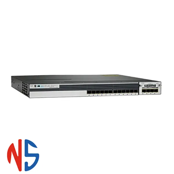 سوئیچ شبکه 12 پورت سیسکو WS-C3750X-12S-S Cisco WS C3750X 12S S Switch - 2