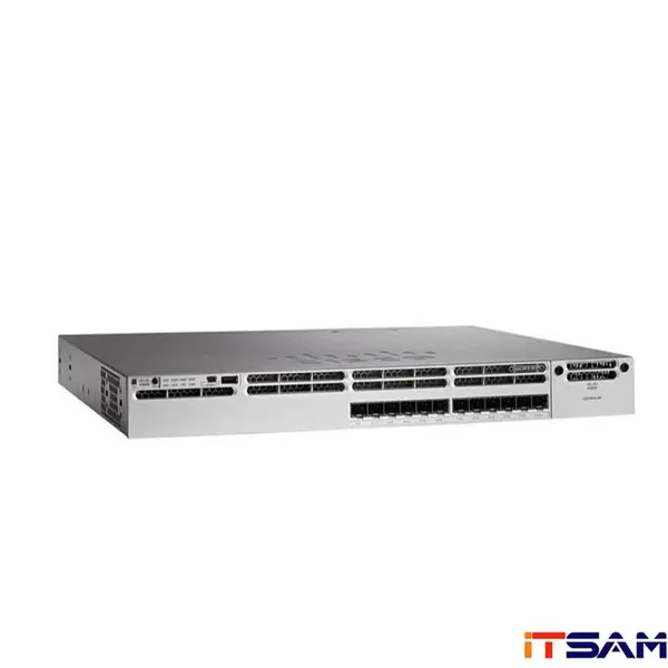 سوئیچ شبکه 12 پورت سیسکو WS-C3850-12XS-S - 2
