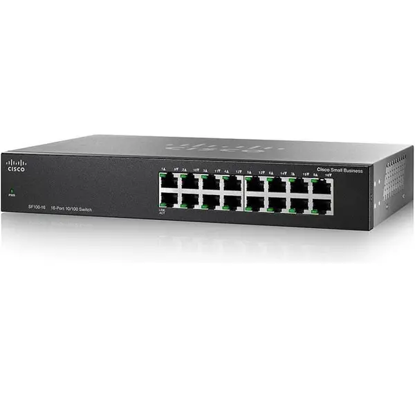 سوئیچ 16 پورت و غیر مدیریتی لینک سیس مدل اس اف 100 دی Linksys SF100D-16 16-Port 10/100Mbps PoE Unmanaged Desktop Switch - 2