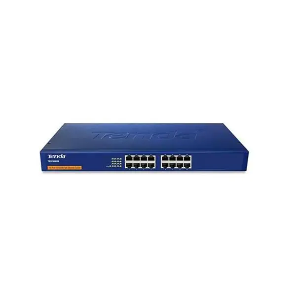 سوییچ شبکه 16 پورت 10/100 تندا تی ای اچ 1600 ام Tenda 16-Port 10/100 Switch TEH1600M - 3