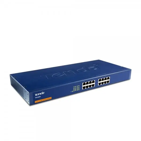 سوییچ شبکه 16 پورت 10/100 تندا تی ای اچ 1600 ام Tenda 16-Port 10/100 Switch TEH1600M - 5