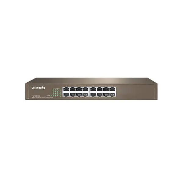 سوئیچ 16 پورت غیرمدیریتی تندا مدل تی ای اف 1016 دی Tenda TEF1016D 16-Port Fast Ethernet Desktop/Rackmount Switch - 4