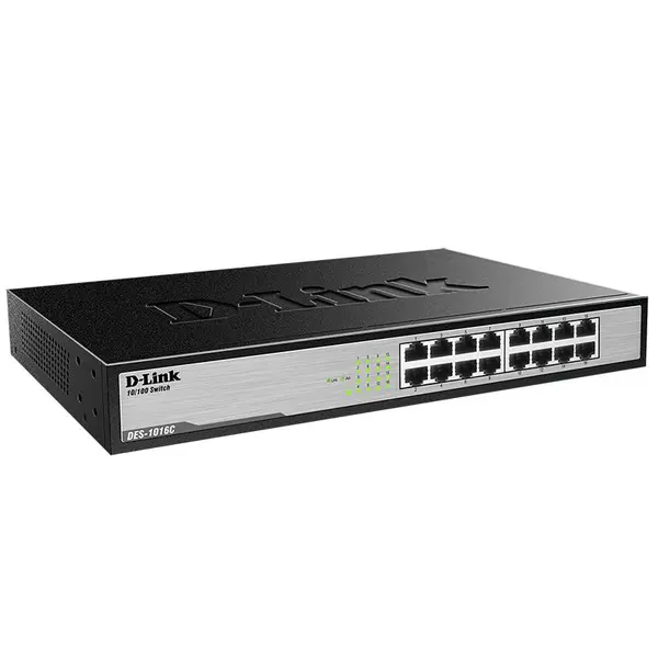 سوییچ 16 پورت دسکتاپی دی-لینک مدل DES-1016C D-LINK DES-1016C 16-Port Switch - 2