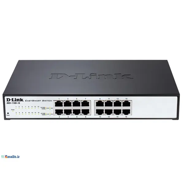 دی لینک سوییچ 16 پورتی گیگابیت DGS-1100-16 D-Link 16-Port Gigabit EasySmart Switch DGS-1100-16 - 2