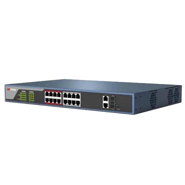 سوئیچ 16 پورت هایک ویژن مدل DS-3E0326P-E Hikvision DS-3E0326P-E 24-Port 100 Mbps Unmanaged PoE Switch - 2