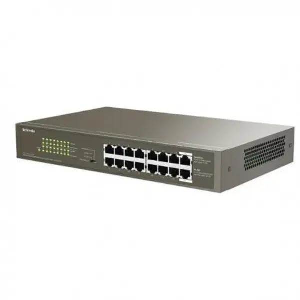 سوییچ 16 پورت POE غیر مدیریتی تندا TEG1116P 16Port Gigabit Ethernet Switch TEG1116P-16-150W