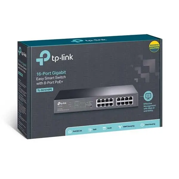 سوییچ 16 پورت گیگ POE تی پی لینک TL-SG1016PE TP-Link - 3