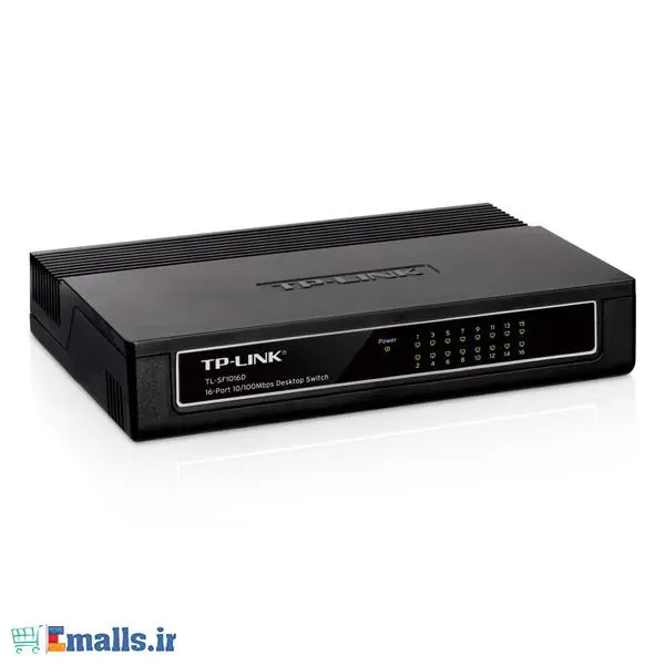 سوییچ 16 پورت مگابیتی و دسکتاپ تی پی-لینک مدل TL-SF1016D TP-LINK TL-SF1016D 16-Port 10/100Mbps Desktop Switch - 5