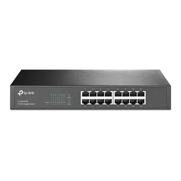 سوییچ 16 پورت گیگابیتی تی پی-لینک مدل TL-SG1016D TP-LINK TL-SG1016D 16-Port Gigabit Switch - 5