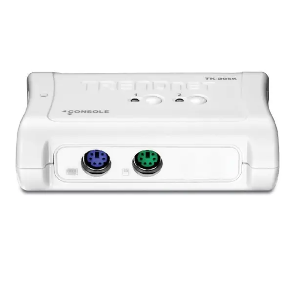 سوئیچ کی وی ام ترندنت مدل 205 کی TRENDnet TK-205K 2-Port PS/2 KVM Switch Kit