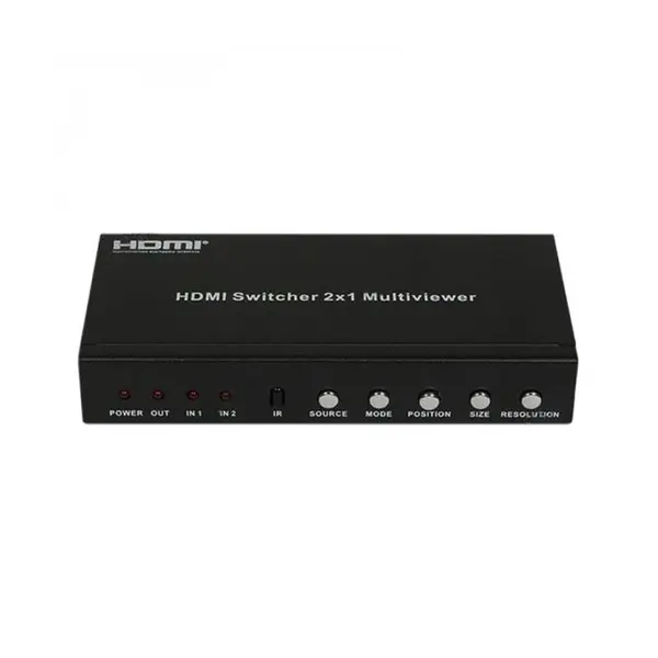 سوئیچ 2 به 1 HDMI فرانت مدل FN-S152MR با قابلیت نمایش دوگانه Faranet FN-S152MR 2X1 HDMI Multi Viewer Switch