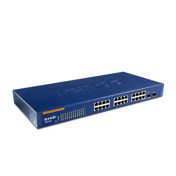 سوییچ 24 پورت 10/100/1000 تندا تی ای جی 2124 تی Tenda 24-Port 10/100/1000Mbps + 2 Gigabit Fiber SFP Uplink Switch TEG2124T - 4