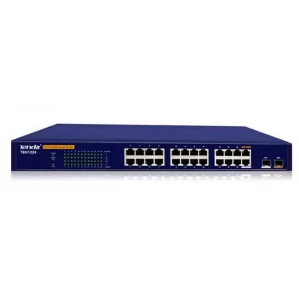 سوییچ هوشمند 24 پورت 10/100 تندا تی ای اچ 1224 Tenda 24-Port 10/100Mbps Smart Switch TEH1224 - 2