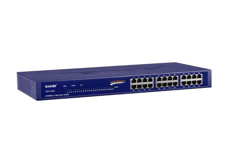 Tenda 24-Port 10/100Mbps Smart Switch TEH1224